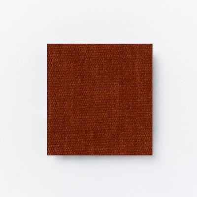 Emmett Tall Horizontal Tufting, Low Profile Bed, Full, DVelvet, Burnt Umber, No-Show Leg